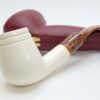 MBSD Meerschaum Bent Billiard Block Meerschaum Tobacco Pipe, High Grade, 9mm Filter [SOLD OUT] - Image 6