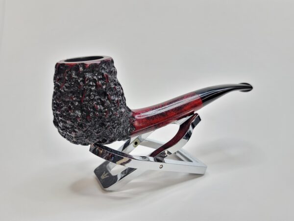Nording Partially Rusticated Bent Brandy Estate Briar Tobacco Pipe, Denmark [SOLD OUT]