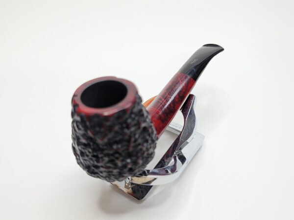 Nording Partially Rusticated Bent Brandy Estate Briar Tobacco Pipe, Denmark [SOLD OUT] - Image 3