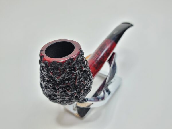 Nording Partially Rusticated Bent Brandy Estate Briar Tobacco Pipe, Denmark [SOLD OUT] - Image 4