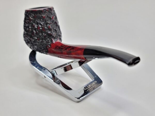 Nording Partially Rusticated Bent Brandy Estate Briar Tobacco Pipe, Denmark [SOLD OUT] - Image 9
