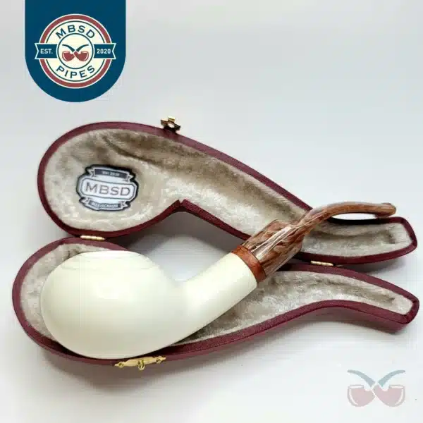 MBSD Meerschaum Deluxe Bent Tomato, 9mm Filter [SOLD OUT]