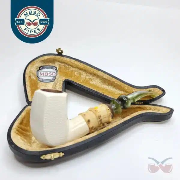 MBSD Meerschaum Bamboo Panel Block Meerschaum Pipe [SOLD OUT]