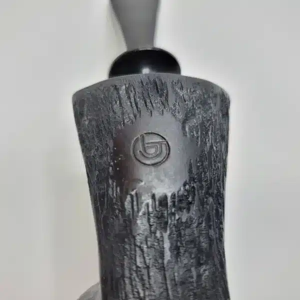 Bennie Joe Pipes Rusticated Tomato Briar Pipe, Ebonite [SOLD OUT] - Image 3