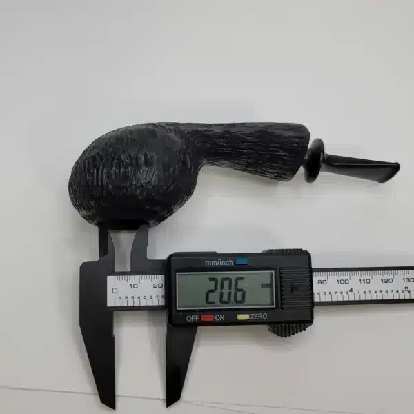 Bennie Joe Pipes Rusticated Tomato Briar Pipe, Ebonite [SOLD OUT] - Image 13