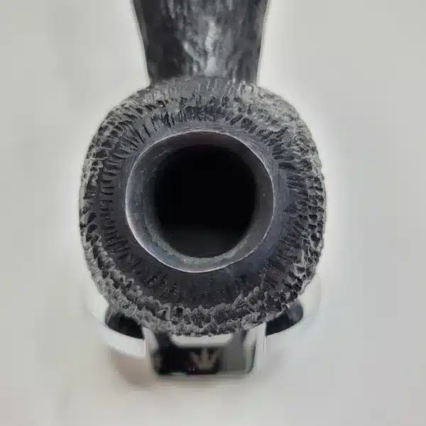 Bennie Joe Pipes Rusticated Tomato Briar Pipe, Ebonite [SOLD OUT] - Image 4