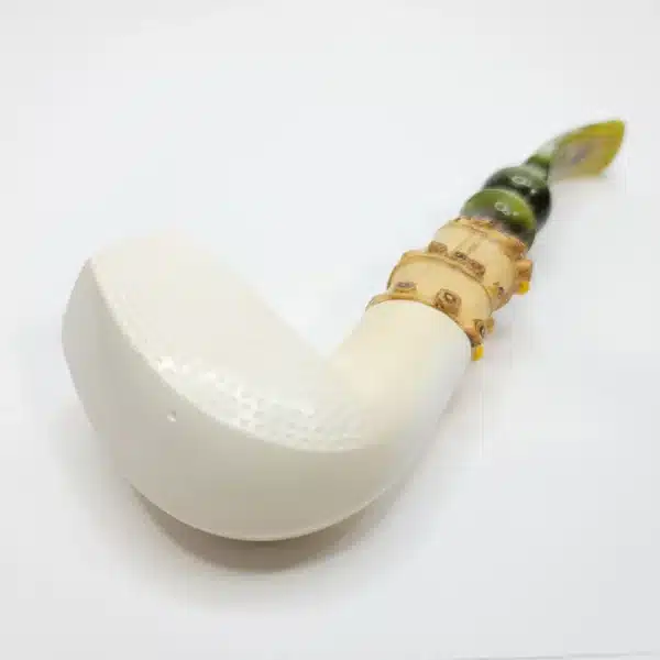 MBSD Meerschaum Bamboo Panel Block Meerschaum Pipe [SOLD OUT] - Image 5