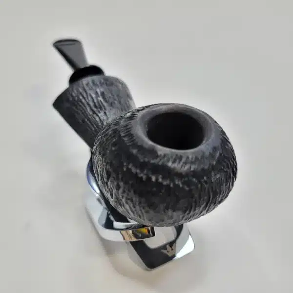 Bennie Joe Pipes Rusticated Tomato Briar Pipe, Ebonite [SOLD OUT] - Image 5