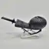 Bennie Joe Pipes Rusticated Tomato Briar Pipe, Ebonite [SOLD OUT] - Image 6