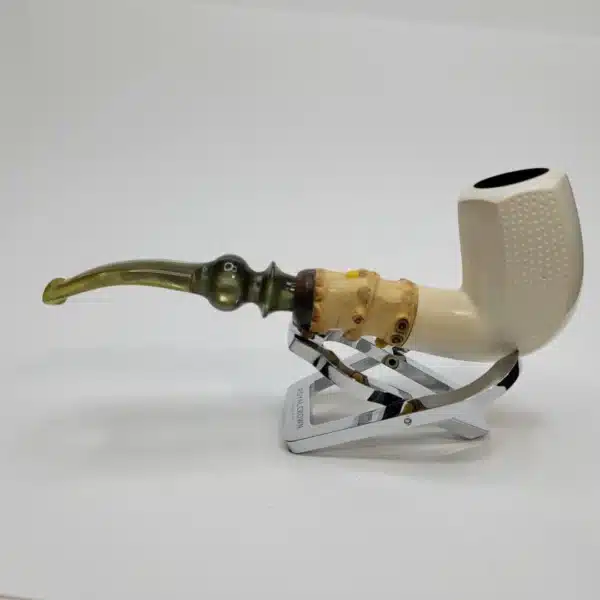 MBSD Meerschaum Bamboo Panel Block Meerschaum Pipe [SOLD OUT] - Image 7