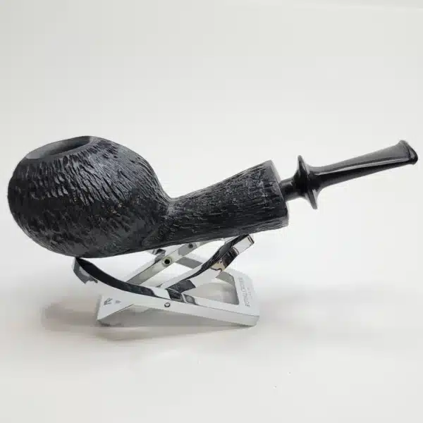 Bennie Joe Pipes Rusticated Tomato Briar Pipe, Ebonite [SOLD OUT] - Image 9