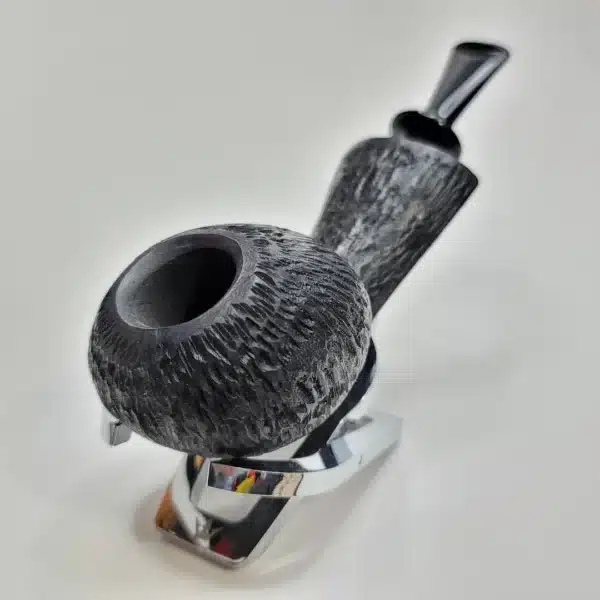Bennie Joe Pipes Rusticated Tomato Briar Pipe, Ebonite [SOLD OUT] - Image 10