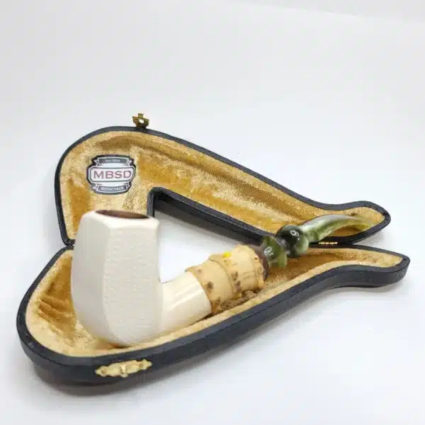 MBSD Meerschaum Bamboo Panel Block Meerschaum Pipe [SOLD OUT] - Image 12