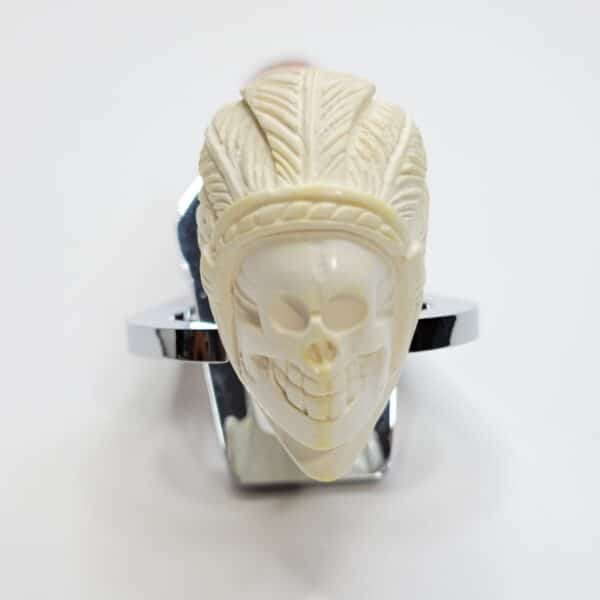 Chief Skull Block Meerschaum Pipe, Unsmoked [SOLD OUT] - Image 6