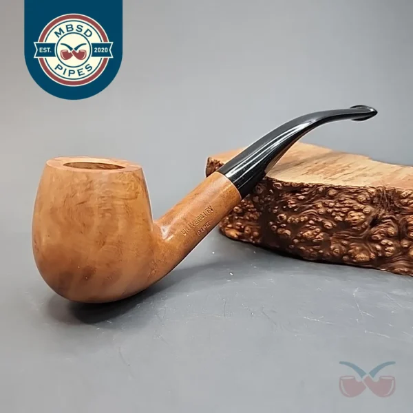 Savinelli University First Pipe, Natural Billiard, Unsmoked, 6mm [SOLD OUT]