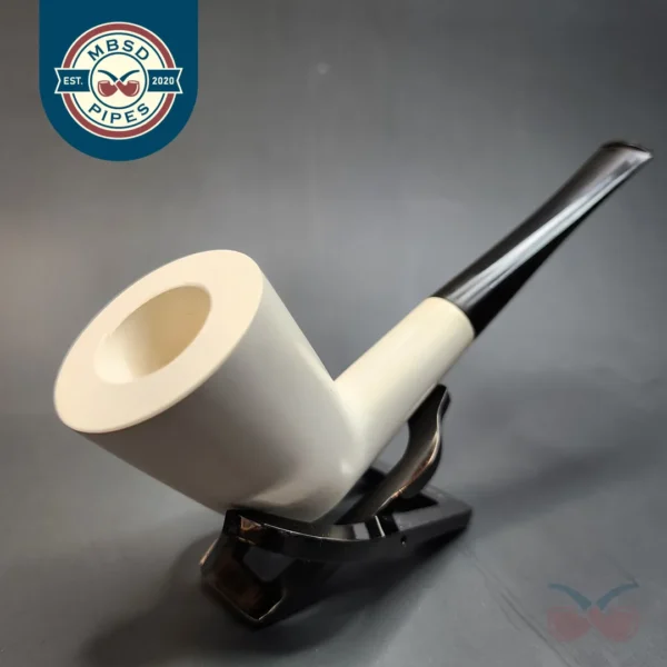 Smooth Dublin Block Meerschaum Pipe, Unsmoked [SOLD OUT]