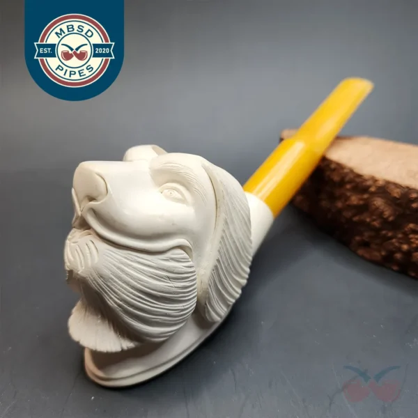 Vintage Hunting Dog Block Meerschaum Pipe [SOLD OUT]