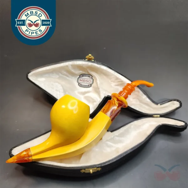 Jumbo MBSD Meerschaum Sadik Yanik Block Meerschaum Pipe (9mm) [SOLD OUT]