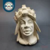 Vintage Block Meerschaum Pipe of Woman w/ Crown