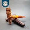 Large Antique Block Meerschaum Cheroot / Cigar Holder, Amber [SOLD OUT]