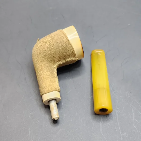 Vintage Sheep Skin Wrapped Block Meerschaum Pipe [SOLD OUT] - Image 3