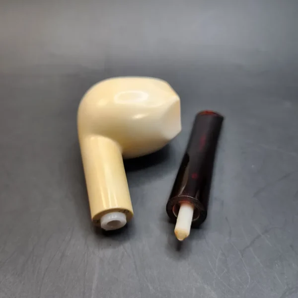 Half Panel Block Meerschaum Pipe, Estate, Case [SOLD OUT] - Image 11