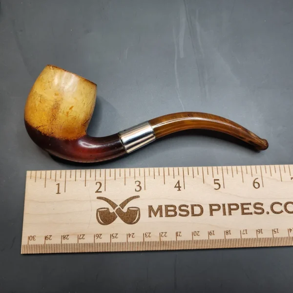 Antique Block Meerschaum Bent Billiard Pipe [SOLD OUT] - Image 13