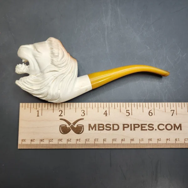 Vintage Lion Block Meerschaum Pipe [SOLD OUT] - Image 10