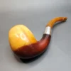 Antique Block Meerschaum Bent Billiard Pipe [SOLD OUT] - Image 4
