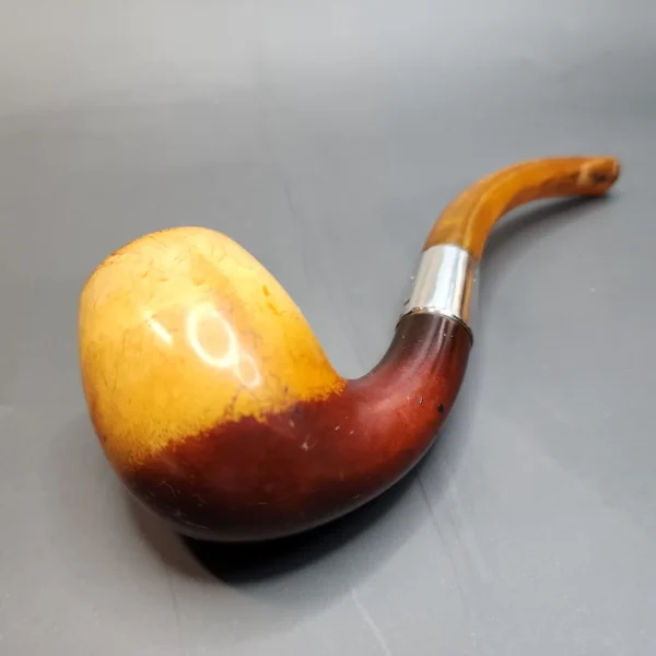 Antique Block Meerschaum Bent Billiard Pipe [SOLD OUT] - Image 4