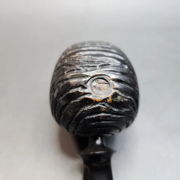 Bennie Joe Rusticated Nautilus Artisan Spanish Briar Tobacco Pipe, Indonesian [SOLD OUT] - Image 6