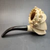 Vintage Block Meerschaum Pipe of Woman w/ Crown - Image 5