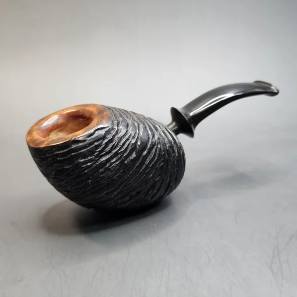 Bennie Joe Rusticated Nautilus Artisan Spanish Briar Tobacco Pipe, Indonesian [SOLD OUT] - Image 7