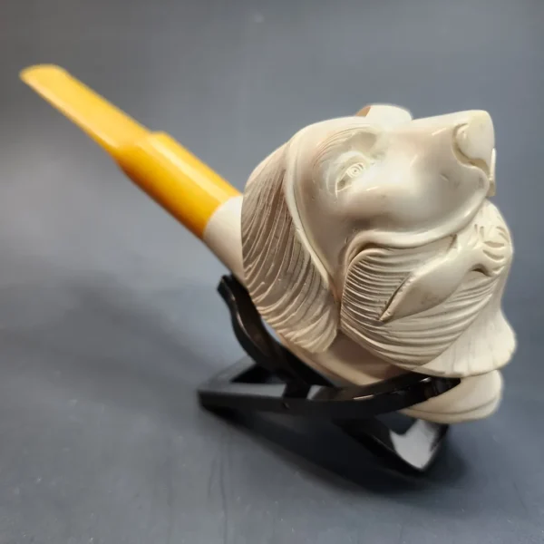 Vintage Hunting Dog Block Meerschaum Pipe [SOLD OUT] - Image 5