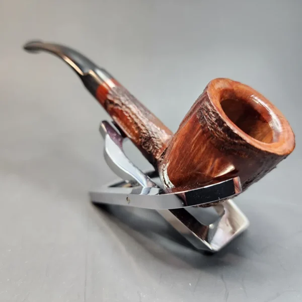 Antique Walnut Partially Rusticated Briar Pipe, Unsmoked [SOLD OUT] - Image 5