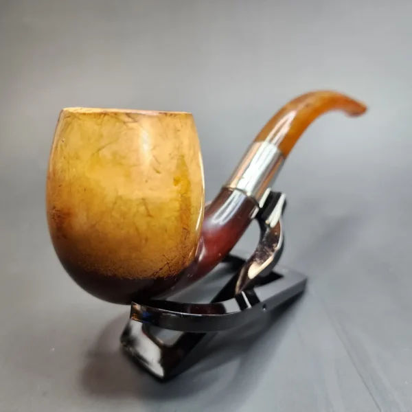 Antique Block Meerschaum Bent Billiard Pipe [SOLD OUT] - Image 8