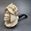 Vintage Block Meerschaum Pipe of Woman w/ Crown - Image 8