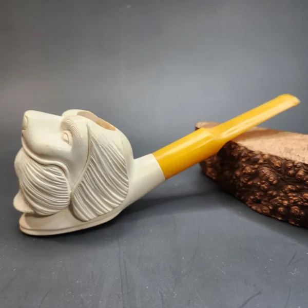 Vintage Hunting Dog Block Meerschaum Pipe [SOLD OUT] - Image 8
