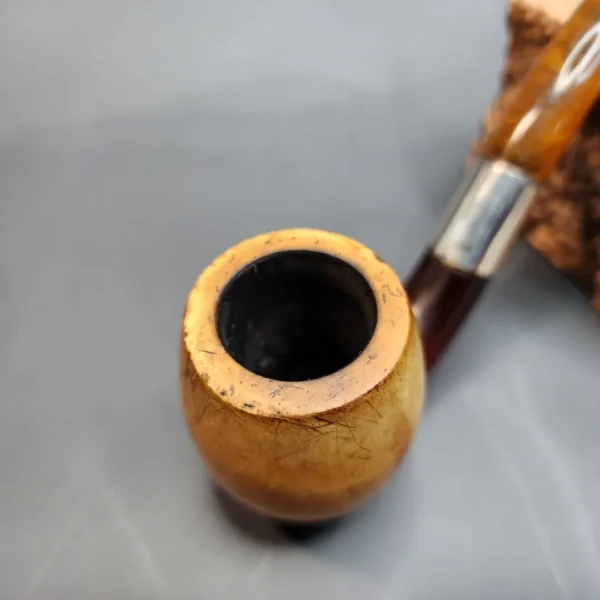 Antique Block Meerschaum Bent Billiard Pipe [SOLD OUT] - Image 10
