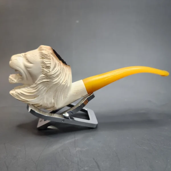 Vintage Lion Block Meerschaum Pipe [SOLD OUT] - Image 9