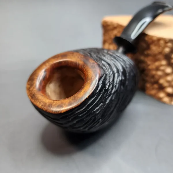 Bennie Joe Rusticated Nautilus Artisan Spanish Briar Tobacco Pipe, Indonesian [SOLD OUT] - Image 13