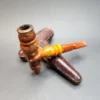 Large Antique Block Meerschaum Cheroot / Cigar Holder, Amber [SOLD OUT] - Image 14