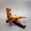 Large Antique Block Meerschaum Cheroot / Cigar Holder, Amber [SOLD OUT] - Image 15