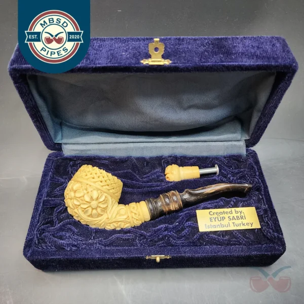 1998 Eyup Sabri Block Meerschaum Pipe, Presentation Case w/ Tamper [SOLD OUT]