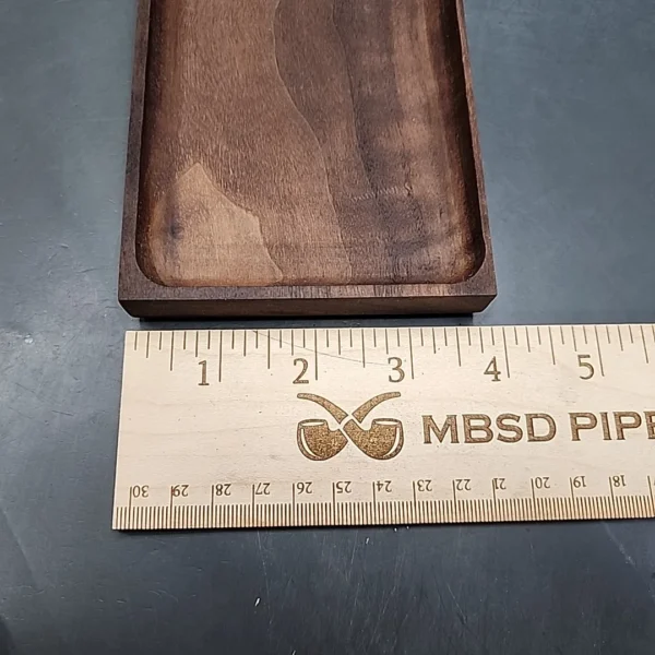 BGwoodworx Walnut Pipe Packing Tray, Dark Brown - Image 7