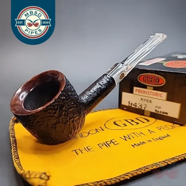GBD Prehistoric 9437, Sandblasted Pot, Unsmoked (Pre-1980) [SOLD OUT]
