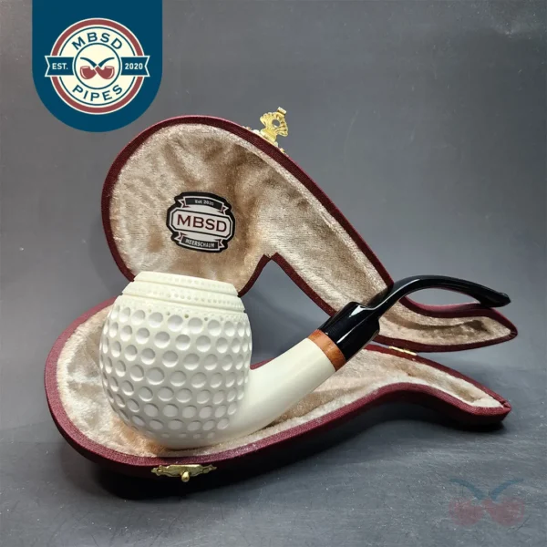 MBSD Deluxe Bent Apple, Block Meerschaum Pipe [SOLD OUT]