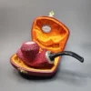 MBSD Meerschaum Crimson Ballerina, Block Meerschaum Pipe (Sterling Silver) [SOLD OUT] - Image 4