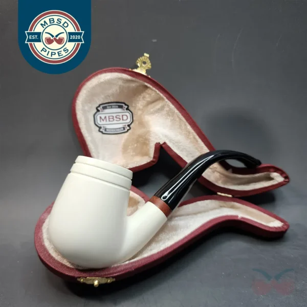 MBSD Meerschaum Deluxe, Bent Billiard, Block Meerschaum [SOLD OUT]