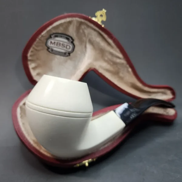 MBSD Meerschaum Deluxe Bent Bulldog, Block Meerschaum, 9mm [SOLD OUT] - Image 3